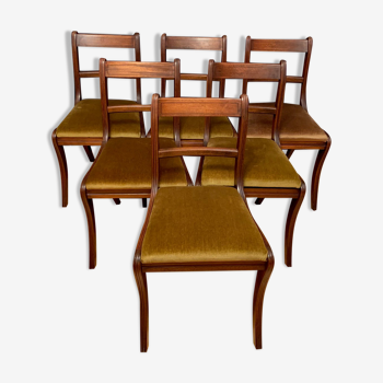 Ensemble de six chaises Regency Bevan Funnell Ltd Reprodux Angleterre années 1970