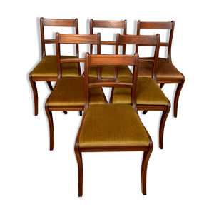 Ensemble de six chaises Regency