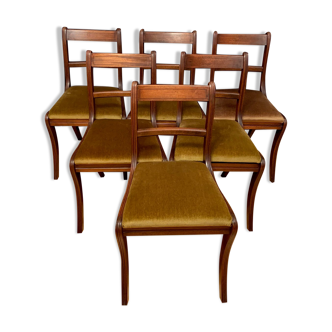 Ensemble de six chaises Regency Bevan Funnell Ltd Reprodux Angleterre années 1970