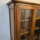 Louis XVI style display case in walnut