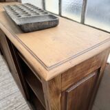 XL oak workshop sideboard with sliding doors from 1900