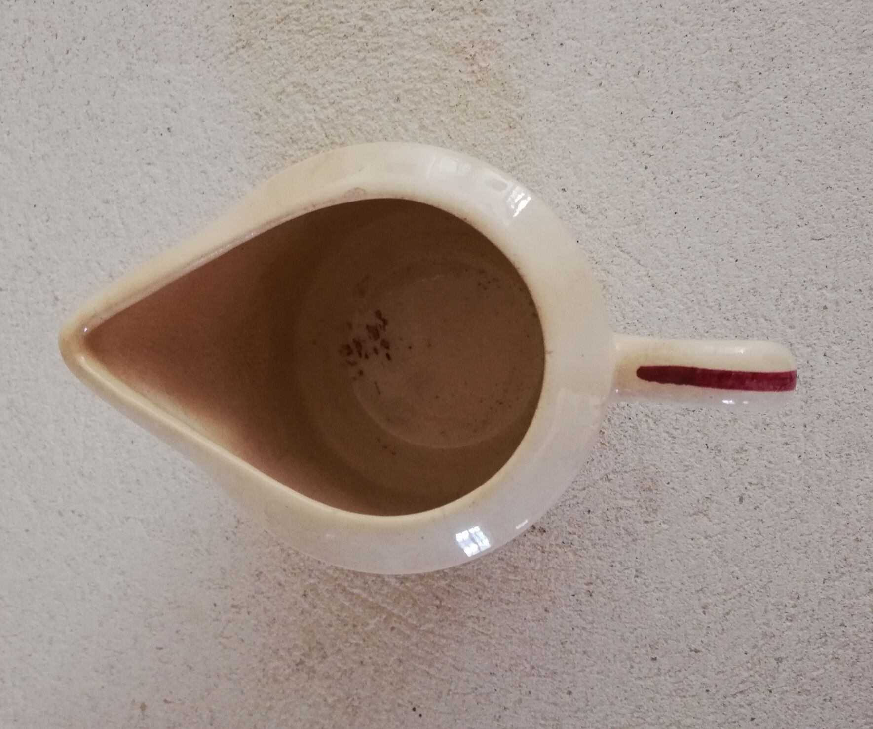 Milk pot iron earth Gien