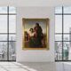 Great painting signed FB and dated 1853, the lovers