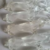 12 Dachshund knife holders in Plexiglass