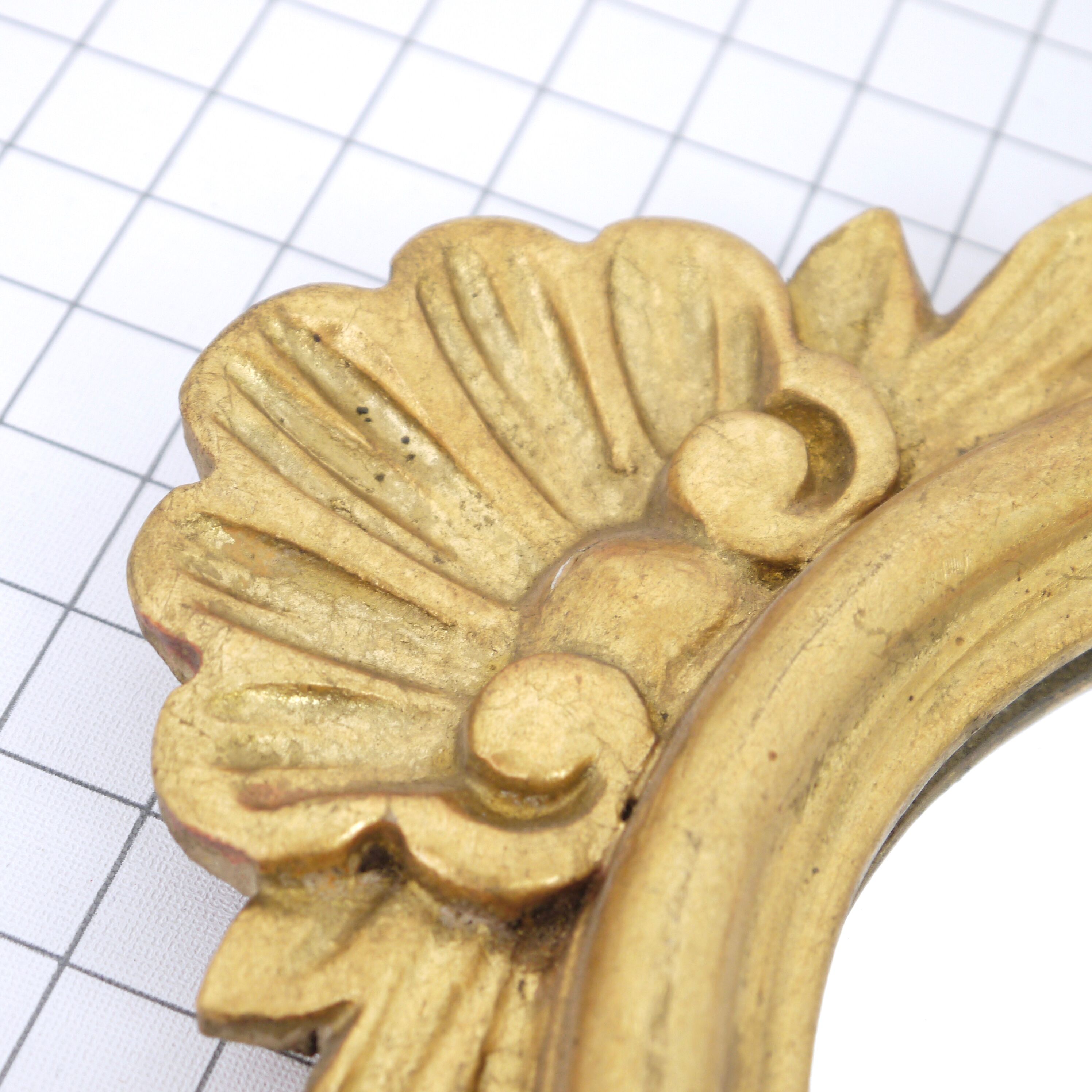 Gilded wood mirror 67x42cm