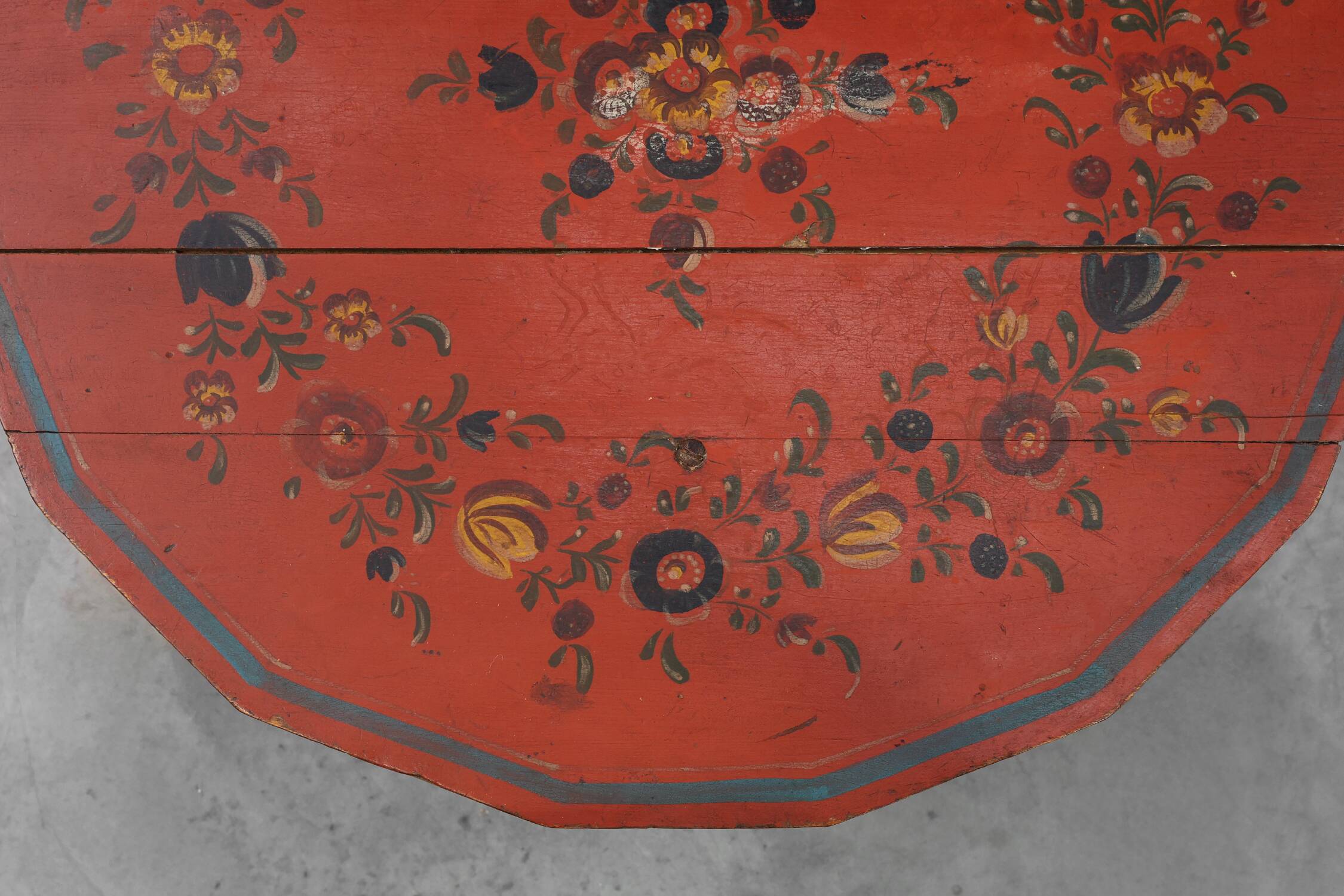 Early 19th century Hindeloopen side table, The Netherlands