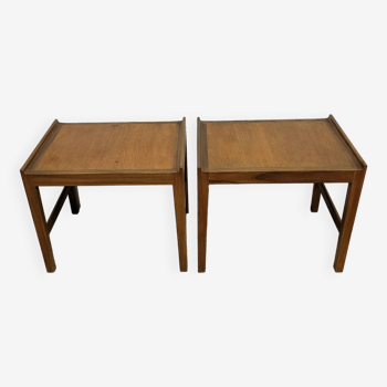 Paire de tables basses scandinaves