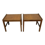 Paire de tables basses scandinaves