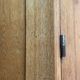 Solid oak compass foot cabinet René Gabriel 1945