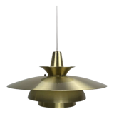 Danish scandinavian brass UFO pendant, 1970s