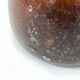 Vintage amber blown glass artisanal vase