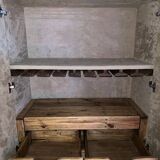Bar cabinet on stand