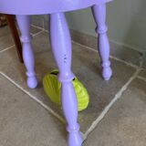 Lilac tripod stool