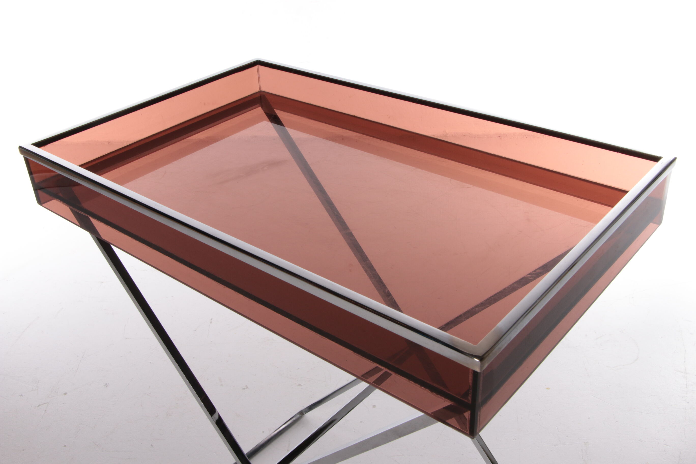 Vintage plexiglas sidetable 1970 France