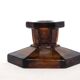 Davidson amber glass candle holder