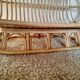 Vintage bohemian rattan canapé from the 60s and 70s.