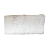 Mestizo trousseau sheet (linen/cotton) ecru monogram red