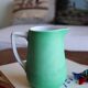 Bavarian porcelain matte green milk jug