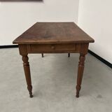 Old walnut bistro table