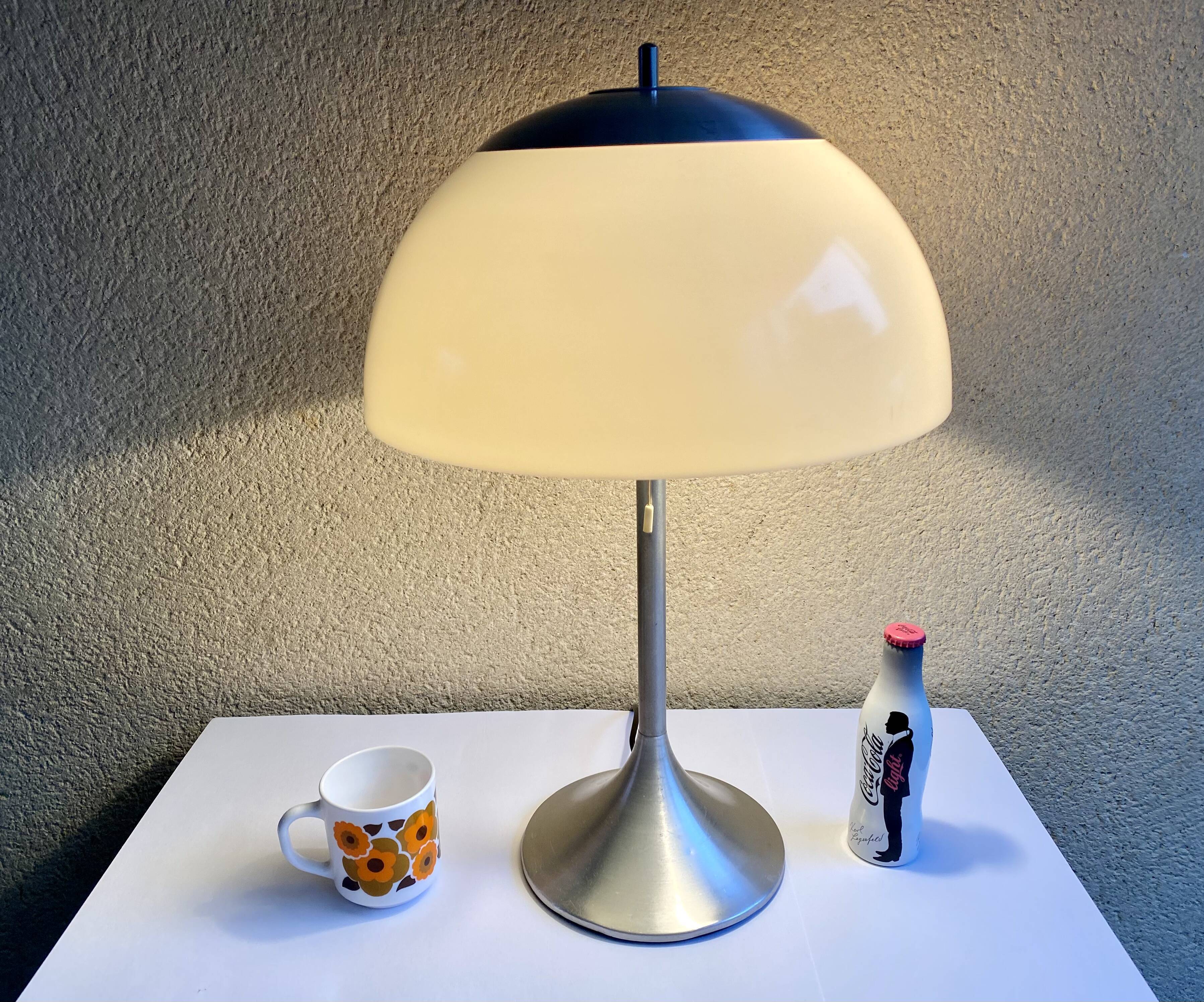 Lamp mushroom walking tulip Unilux France vintage design 70s