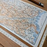 Printed in 1906, The Pyrenees in panoramic view.