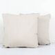 Set of 2 vintage embroidered cushion covers 48x48 cm