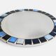 Round mosaic mirror in the style of Vallauris, France circa 1970.
