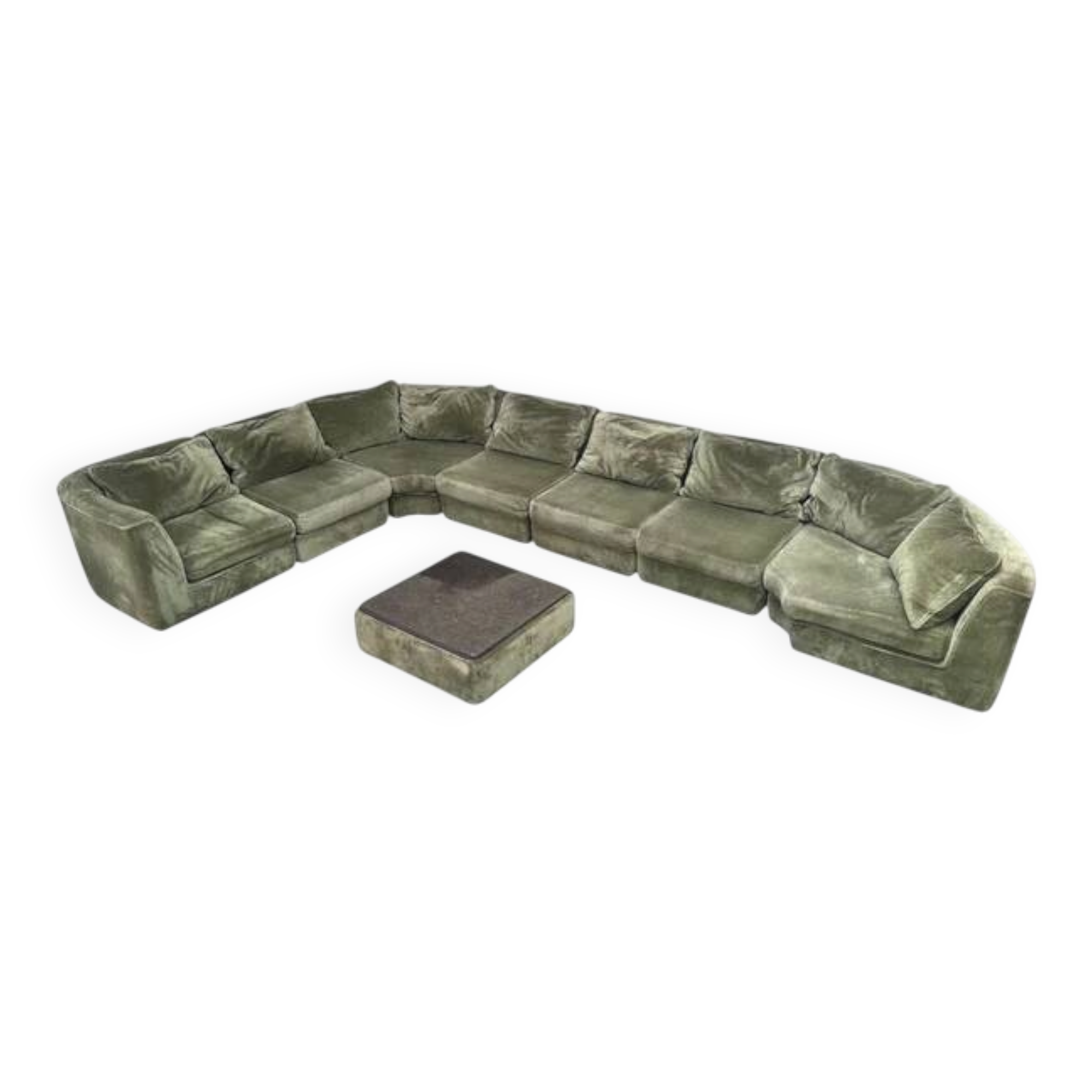 Large vintage modular sofa by Musterring, Germany 1970s