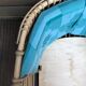 Wicker bassinet cradle