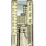 Architectural umbrella stand