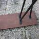Workshop high table selette wooden top and metal tubes