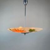 Glass hanging lamp by Zukov, Czechoslovakia, 1960