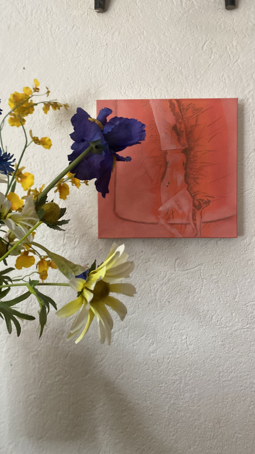 Poulpe huile sur toile