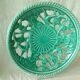 Coupe a fruits en faience torsadee et ajouree envol de canard annees 1950