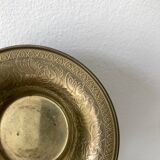 Duo of brass pockets or candle holders