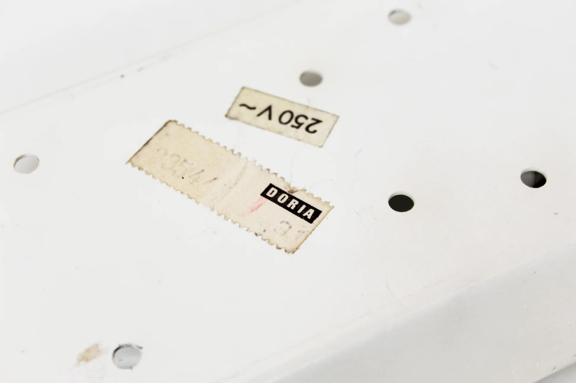 Pair of wall lamps in brass & glass by Doria Leuchten