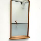 Miroir en bois avec tablette