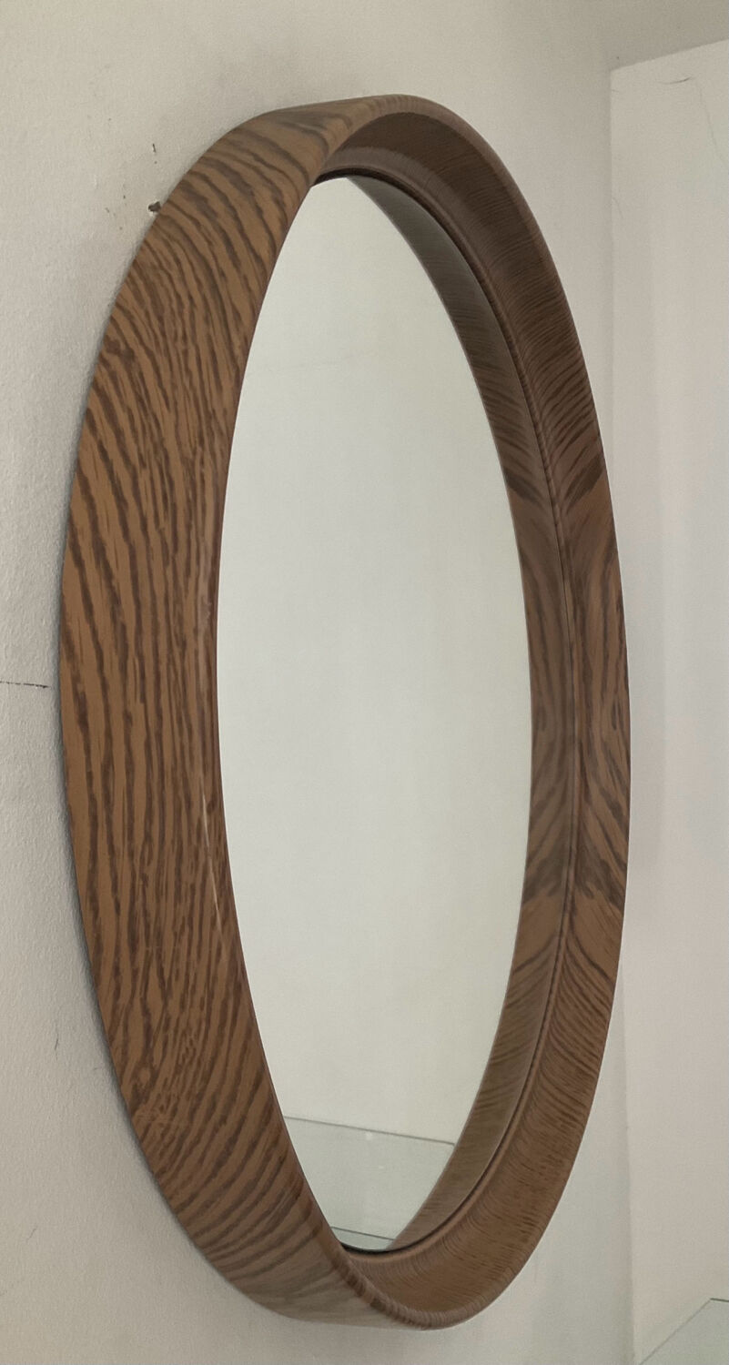 Vintage round mirror from the 70s