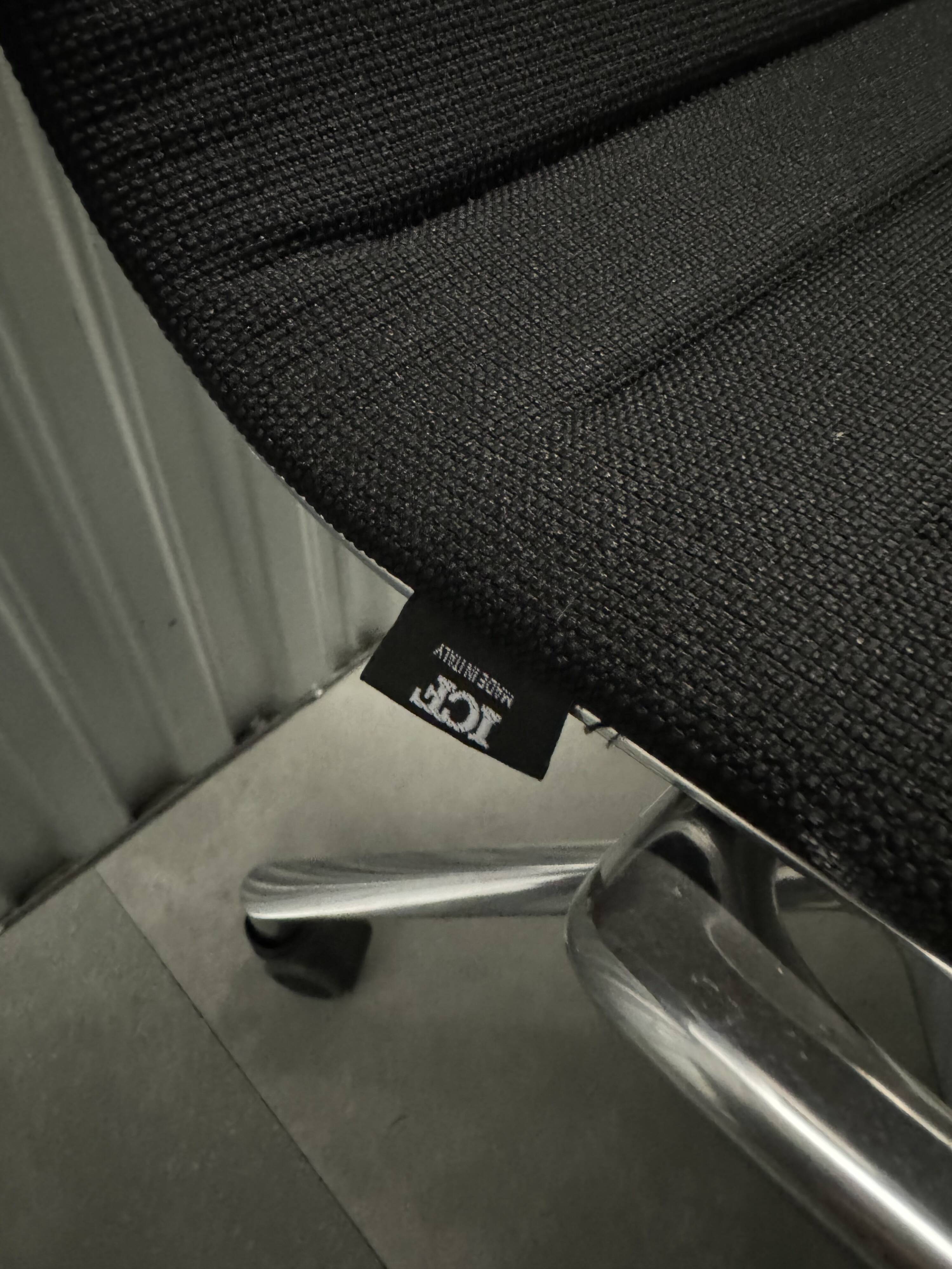 Icf office chair una chair black fabrics