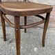Viennese curved wooden theatre chair Thonet Nr 57 colmar logo