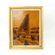 Art work in inlaid wood veneer, czechoslovakia 1950s