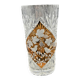 Orange crystal vase – Vine & sparrow design