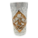 Orange crystal vase – Vine & sparrow design