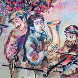 Walter Spitzer: The Jewish Wedding, original signed lithograph