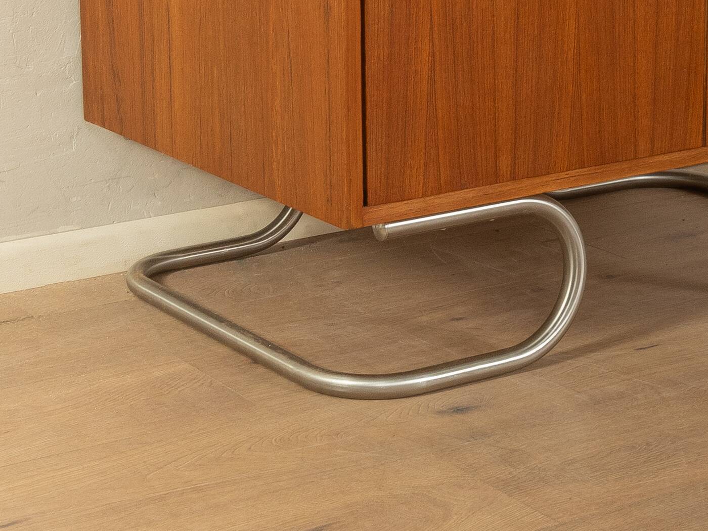 Purist wardrobe from the 1960s in teak veneer by DeWe