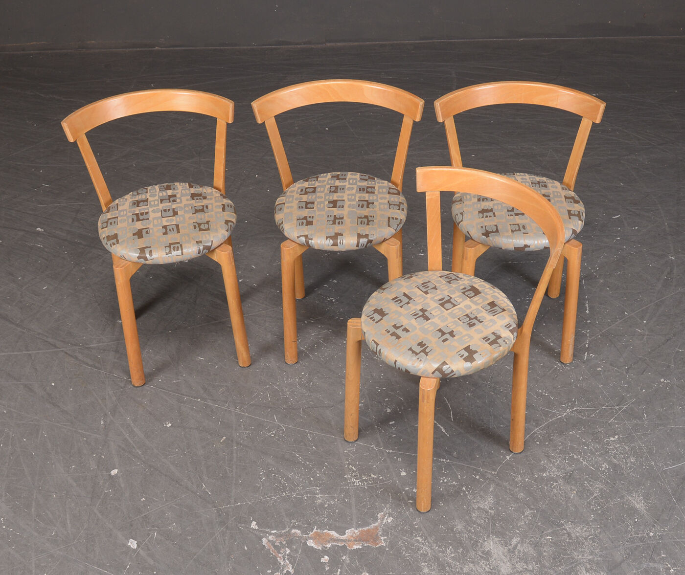 Stretched beech chairs