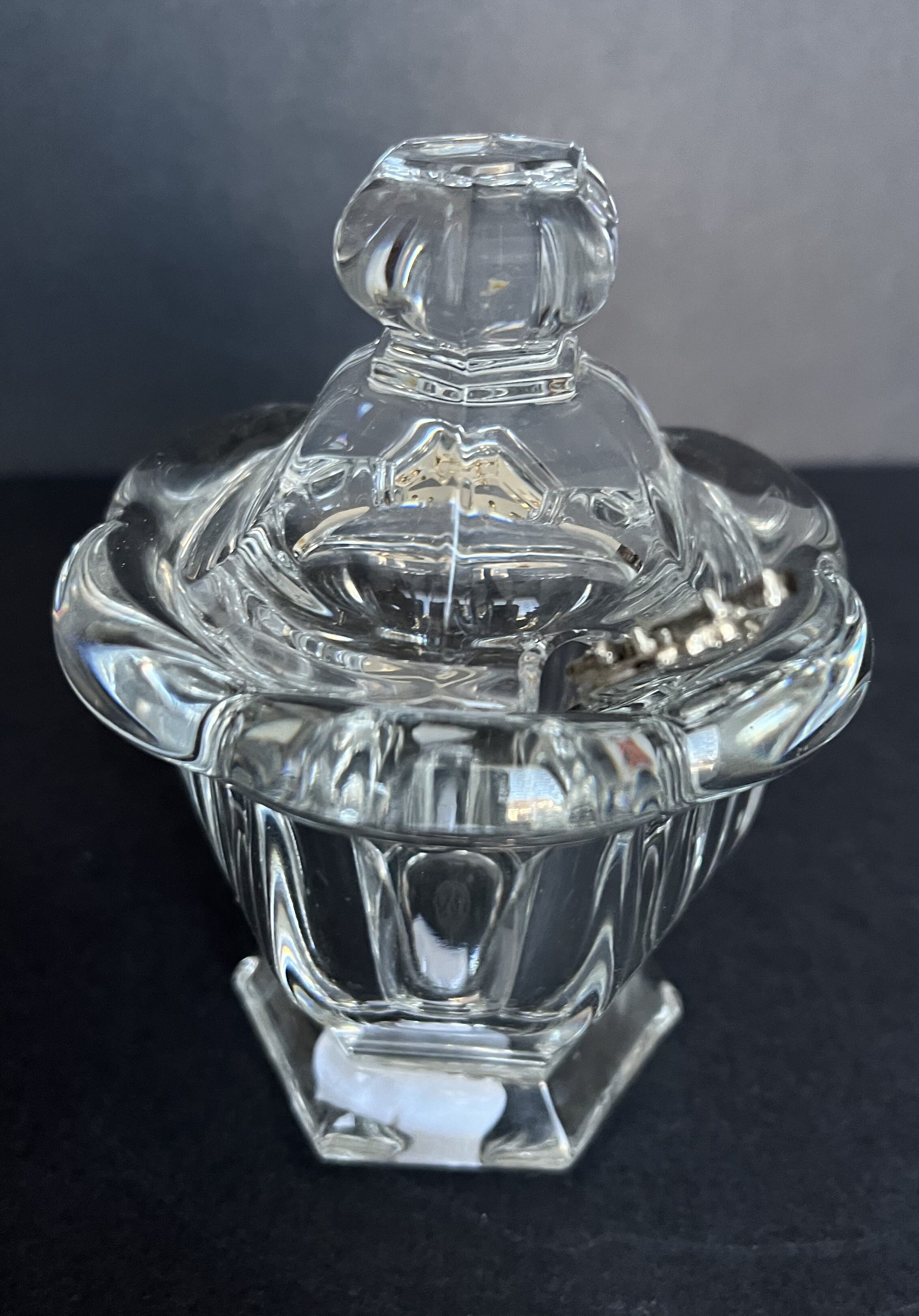 Moutardier en cristal de Baccarat