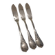 3 silver-plated fish knives by Christofle Marly, 19.8cm