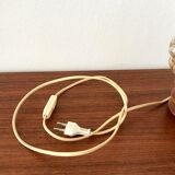 Vintage wooden lamp and glass globe