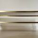 Large coffee table in gilded metal, France, 1970s